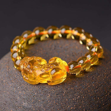 Feng Shui PIXIU Crystal Natural Stone Lucky Amulet Obsidian Bracelet-Your Soul Place